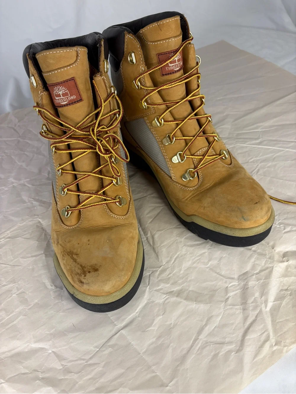 Timberland Tan and Dark Brown Work Boots